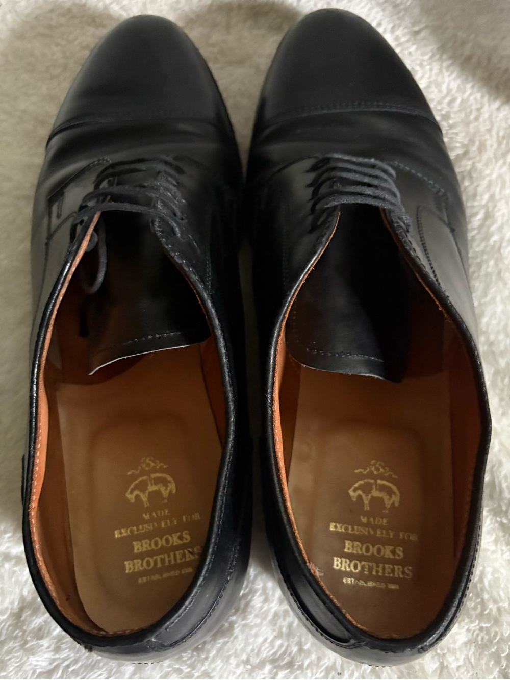 Alden×Brooks Brothers 06601 8AA Men's Alden X Brooks Brothers Black Cordovan Cap Toe … - Gem